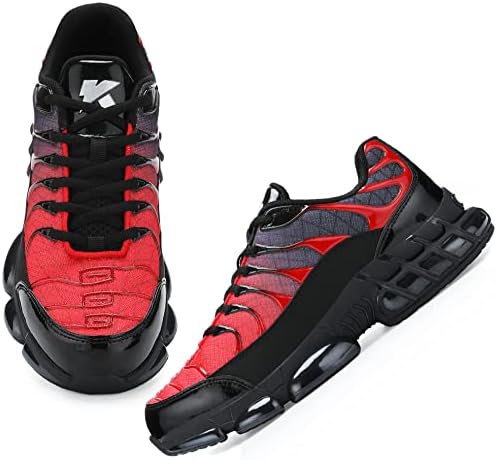 Steel Toe Shoes for Men Indestructible Work Shoes Lightweight Steel Toe Sneakers Non Slip Safety Shoes Puncture Proof Composite Toe Shoes Red