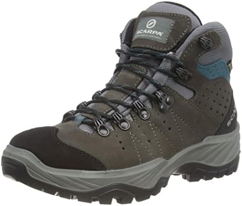 Scarpa Men's Camping High Rise Hiking Boots, Smoke Lake Blue Gore Tex Energy Ii, 3.5