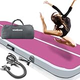 AIR Tracking TRACK Matte - aufblasbar, Tumbling Matte 10 cm - 20 cm hoch, mit elektrischer Pumpe, Farbwahl, Größe: 1 2 3 4 m Tumblingmatte, Gymnastikmatte, Turnmatte, Trainingsmatte, Fitnessmatte