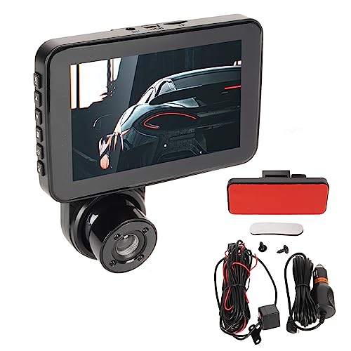 Dash Cam Frontal e Traseira, Dash Camera 1080P Backup Camera Car Dashboard Camera 3MP Com Visão Notu
