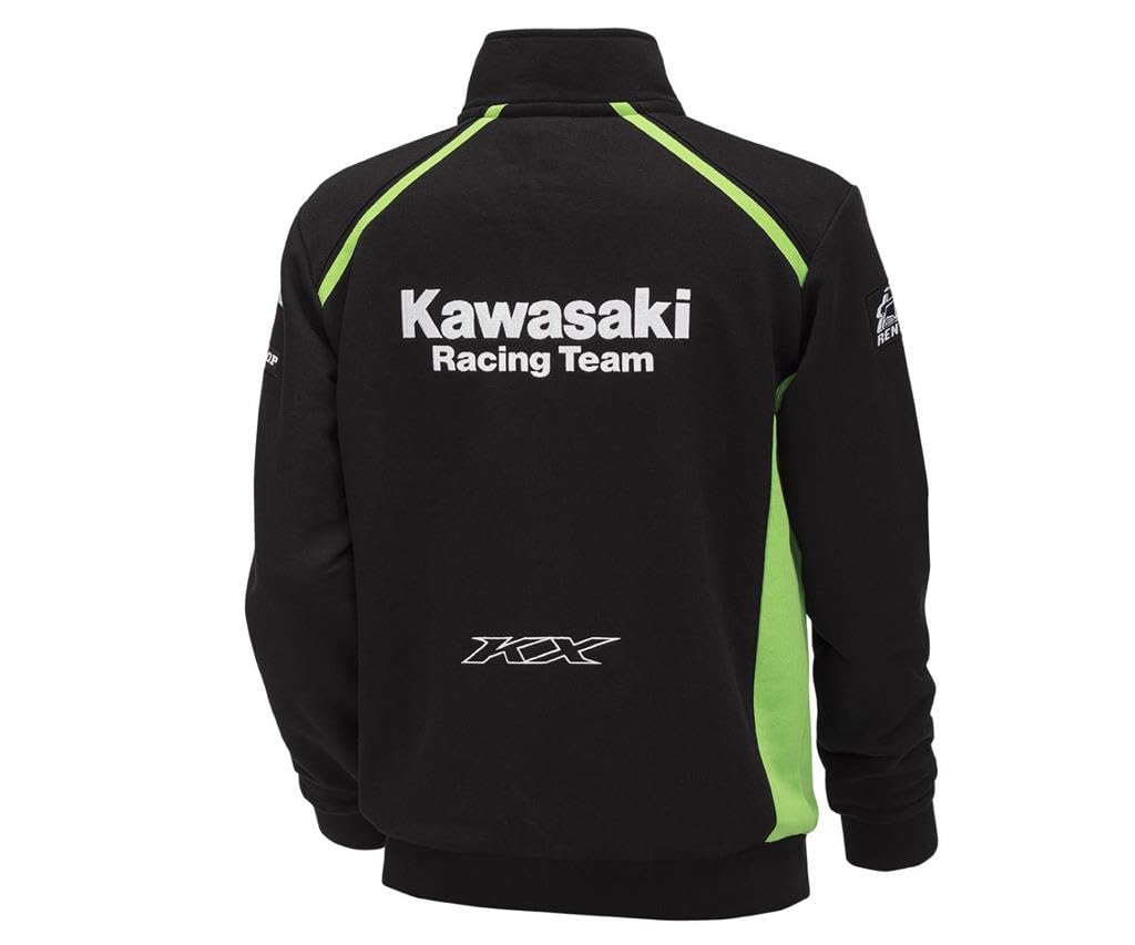 Kawasaki MXGP Veste Zippée Homme, Noir, Taille L, L