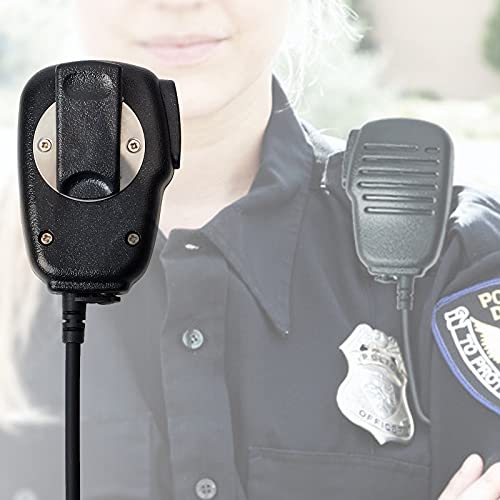 Micrófono de altavoz walkie talkie con botón PTT robusto conector H3A 2