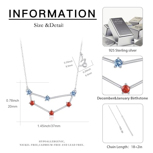 Collier zodiaque en argent 925 pendentif constellation raffiné - 6