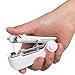 Imagen de Healeved Mini Máquina de Coser Manual Portátil Blanca Herramienta de Costura para Reparar Ropa y Manualidades Dispositivo Ligero para Uso Doméstico y Viajes Color Color Aleatorio