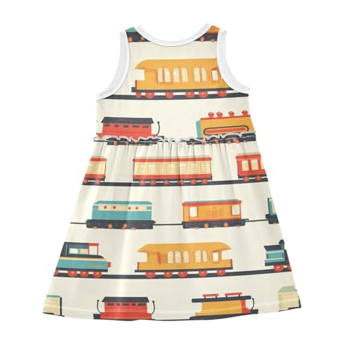 Ollabaky Girls Sleeveless Dress Casual Tank Play Dress Summer Sundress for Toddler Little Girl2