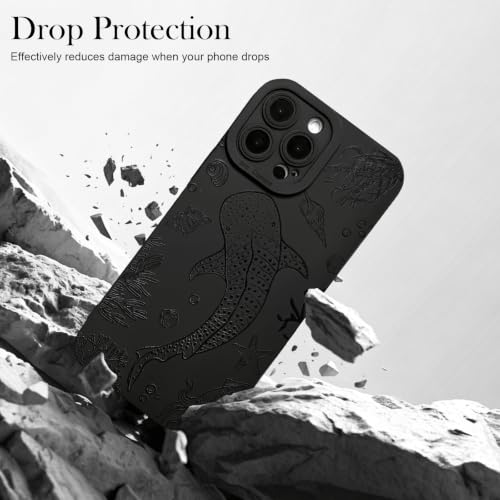 NITITOP for iPhone 14 Pro Case Cute Sea Ocean Animal - Black Whale by NITITOP - Used condition - Image 2