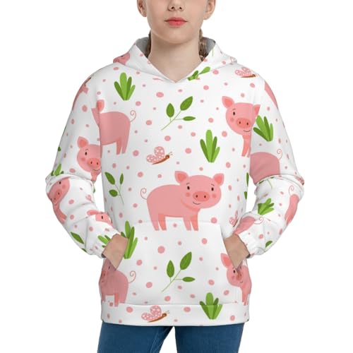 Funny Little Pigs Kid Hoodies Boys Sweatshirts Girls Pullover with Pocket