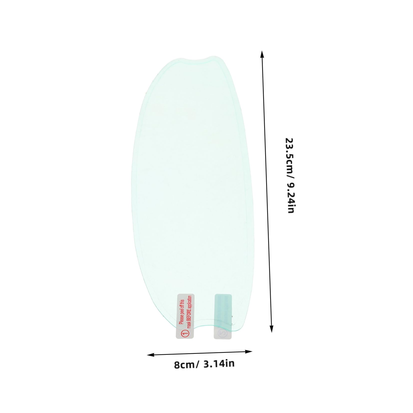 Happyyami Helmet Fog Film Clear Visor Insert Shield Lens Self Adhesive Fog Protector Fit for Various Helmets Enhanced Visibility Humid Conditions