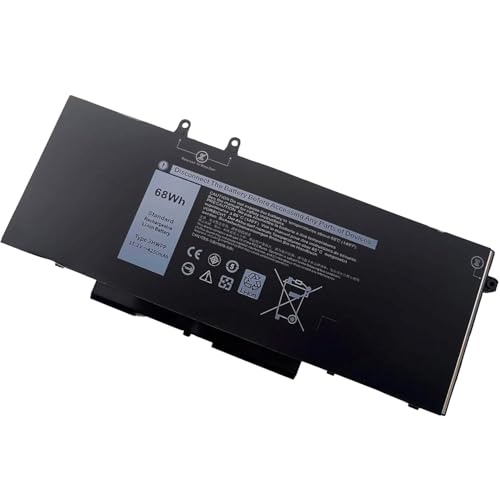 Image of 3HWPP Laptop Battery Replacement for Dell Latitude 5401 5410 5411 5501 5510 5511 Precision 3551 3550 3541 4-Cell 68Wh Battery Type 3HWPP Part Number 3PCVM 1VY7F JG75F 10X1J