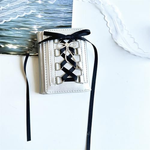 Women Wallet with Card Holder Short Purse PU Leather Wallet Korean Styles Change Purse Silver Wallet Fashion Coin Purse4