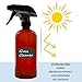 Cornucopia Brands 16oz Amber PLASTIC Spray Bottles w/Heavy Duty Mist & Stream Sprayers & Chalkboard Labels (6-pack); PET #1 Plastic Bottles, BPA-Free