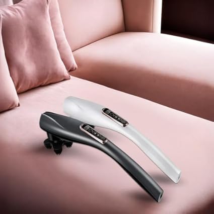 GLOBAL RELAX® | EGO Masajeador Corporal inalámbrico multifuncional | Blanco | Masaje Shiatsu I Percusión | 6 Cabezales intercambiables | 10 niveles de intensidad | Pantalla LCD