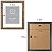 Golden State Art, 11x14 Ornate Finish Photo Frame, with White Mat for 8x10 Picture & Real Glass, Color: Bronze