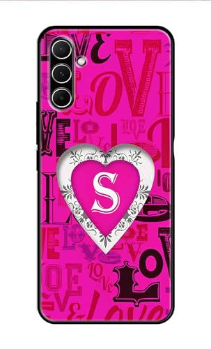 Image of Metal TPU Printed Back Cover for Samsung Galaxy A55 5G (Alphabet S -J1) 360 Degree Protection | Camera Protection -25092024(AR)