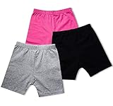 FLORNO Girls Dance Shorts Girls Bike Shorts Playground Shorts Safety Under Dress Shorts Underskirt...