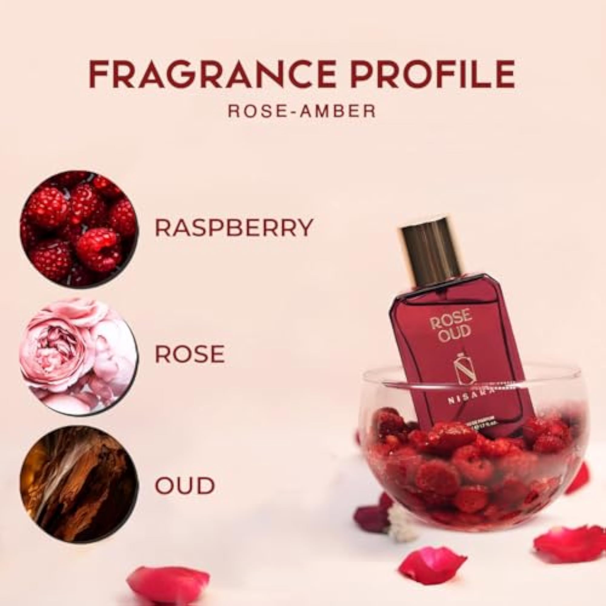 Rose Oud Unisex EDP Perfume, 50 ml