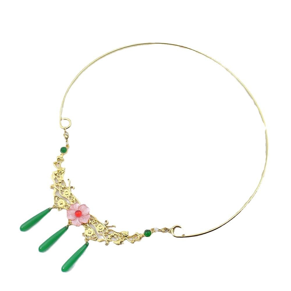JUSONGKWCP Apothecary Girls Diaries Necklace for Women, Fashion Gem Necklace Costume Accessories, Apothecary Girl Diaries Pendant Jewellery, Cool Metal Chain for Teens