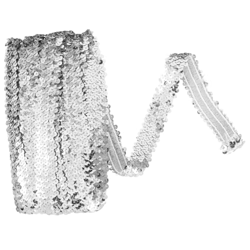 ERINGOGO DIY Craft Trim Sequins Lace Tassel Fringe Trim Elastic Waist Belt for Dress and Lingerie