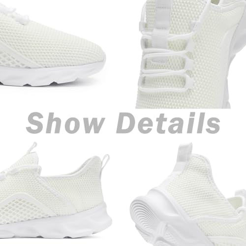 Image of DLWKIPV Womens Slip on Walking Tennis Shoes for Women Work Running Athletic Gym Sports Sneakers Lightweight Casual Shoe