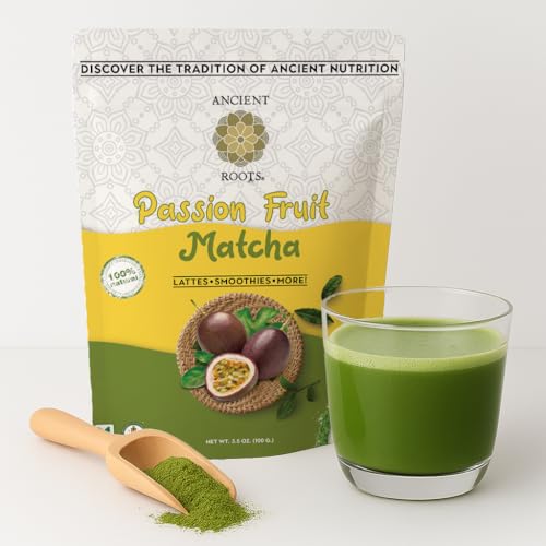 Ancient Roots Passion Fruit Matcha Mix – Organic Green Tea