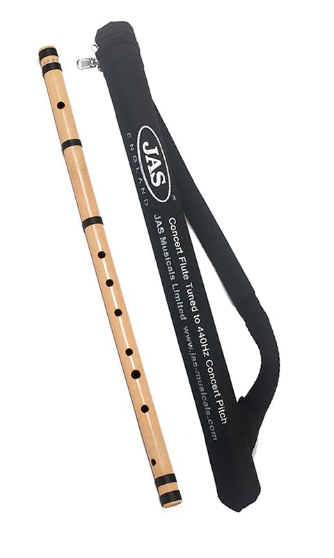 Bansuri Flutes Concert Quality JAS Brand, A Bass, Transverse, 59,7 cm di lunghezza,