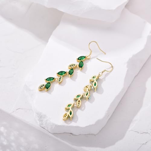 Crystal Drop Earrings Cubic Zirconia Wedding Earrings for Bridal Bridesmaid Rhinestone Dangle Earrings for Women Prom Party Jewelry Gifts4