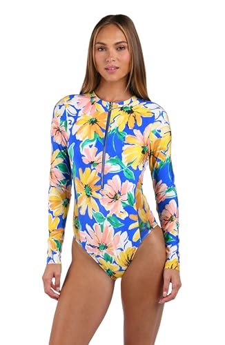 Sunshine 79 Women's Paddlesuit One Piece Swimsuit, Multi//Sunflower Getaway, X-Large