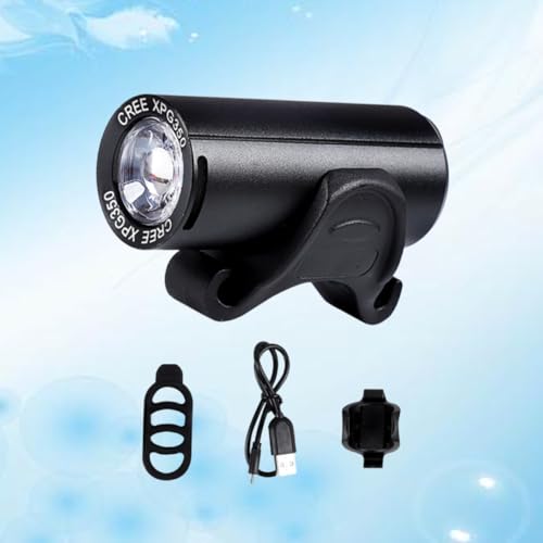 Luz delantera para bicicleta recargable con cuerpo metálico resistente al agua 4