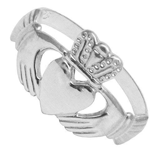 Bague Claddagh en argent sterling pour femmes par Bjc tailleur