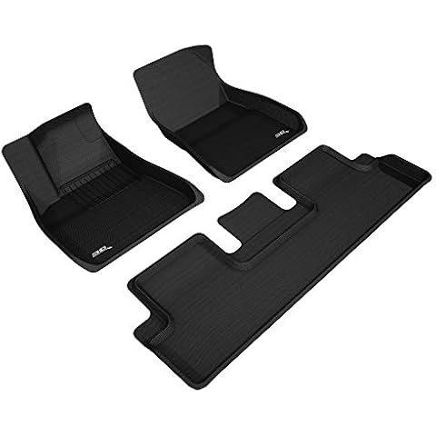 3D MAXpider All-Weather Floor Mats for Tesla Model Y 5-Seat 2020 Custom Fit Car Mats Floor Liners, Kagu Series (Does NOT fit 7-Seat) Cover