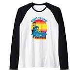 Photo Gallery saint-tropez francia retro throwback surf & beach souvenir maglia con maniche raglan Photo Gallery saint-tropez francia retro throwback surf & beach souvenir maglia con maniche raglan