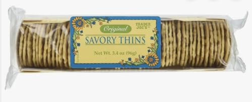 Trader Joe’s Original Savory Thin Crackers – 3 Pack (3.4 oz Each)