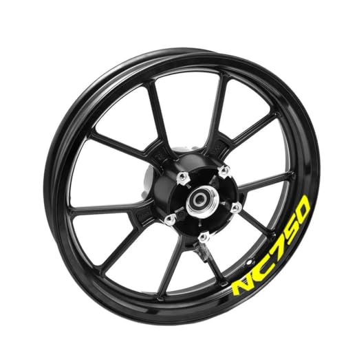 Stickers roues NC750X autocollants réfléchissants pour motard urbain