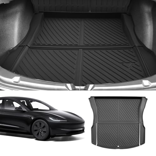 Custom Car Cargo Mats Trunk Liner All Weather TPE Protection for 2024 2025 2026 Tesla Model 3 Accessories (for 2024-2026 Tesla Model 3)