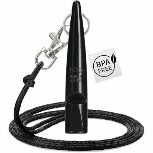 ACME 211.5 Classic Dog Whistle - Black - With Lanyard