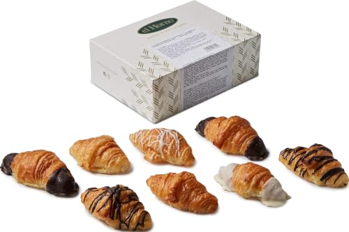 El Horno Caja Mini Croissants de Mantequilla "Rosendos" Variados (8 Unidades), 1 x 200 g