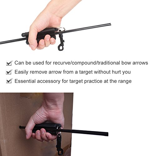 Krayney Archery Arrow Puller Target Remover Gripper With Belt Clip (Black+Red+Orange(3Pack)) #TOP3