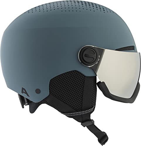 ALPINA Unisex - Adults, ARBER VISOR Q-LITE ski helmet, dirt-blue matt, 54-58 cm - Image 3