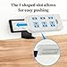 Under Desk Holder, Socket Clamp Organizer, Cable Management System, Surge Protector Rack, for Home Office School Study Work Setup Wire Organization Device Safety Daily Use Charging