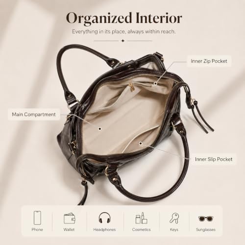 Image of Shoulder Purse for Women, Leather Women's Handbag Y2k Aesthetic Coquette Shoulder Bag Hobo Punk Trendy Ladies Purse