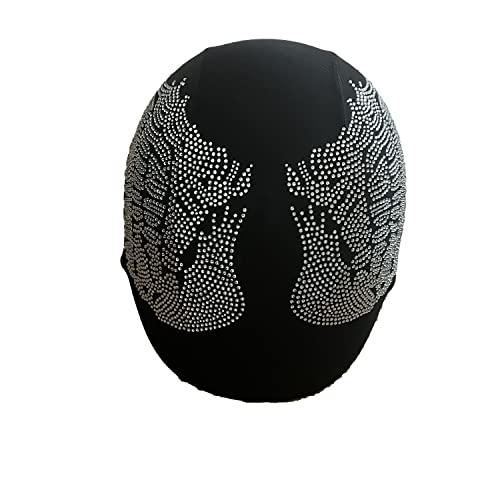 Angel Wing Helmet Cover, Rhinestone Helmet Cover, Helmet Cover for Girls, Crystal Helmet Designs, Helmet