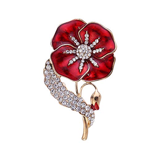 Poppy Badges And Pins 2024, Remembrance Day Poppy Badge, Lest We Forget Poppy Brooch Gift for Women Men