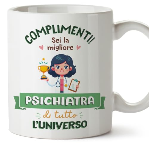 Mugffins Tazza in ceramica per PSICHIATRA donna 11 oz /