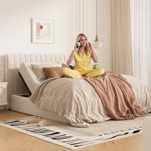 FLEXISPOT Split King Adjustable Bed Frame BaseZero Gravity & Soothing Massage Memory Positions Whisper-Quiet Motor Quick Assembly Adjustable Legs Under-Bed Light & Wireless Remote 750 lbs