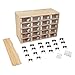 Wood Cell Phone Storage Cabinet 20 Slots Cell Phone Lockers for Employees, Acrylic Phone Chart Storage Organizer Box with Keys for Office, High Security