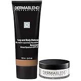 Dermablend Leg and Body Makeup Foundation with SPF 25, 40W Medium Golden, 3.4 Fl oz + Free Gift with...