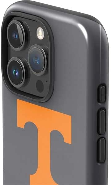 Skinit Impact Phone Case Compatible with iPhone 16 Pro - Officially Licensed University of Tennessee-Knoxville T Logo Vols on Gray Design