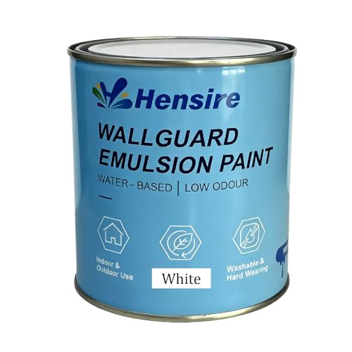 Hensire Exterior Wall Paint - Waterproof Water-Based Paint for Concrete & Brick, Low Odor Durable...