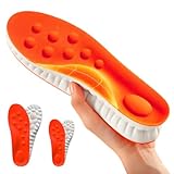 Memory Foam Insoles with Arch Support for Women Men, Plantar Fasciitis Insoles Comfort Replacement Shoe Inserts for Trainers Sports Shoes Work Boots,Shock Absorption ((Medium (EU 41-42)))
