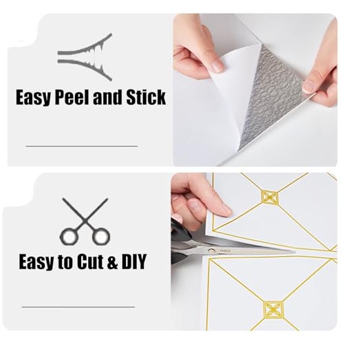 Paneles de techo para despegar y pegar, azulejos de PVC autoadhesivos para una fácil instalación en baños y oficinas, lavables y no requiere clavos